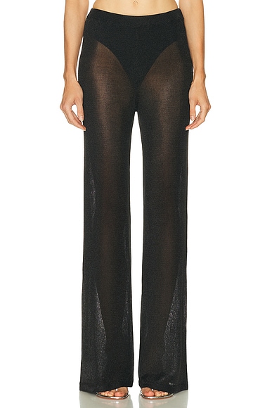 SEROYA Sheldon Metallic Pant in Black