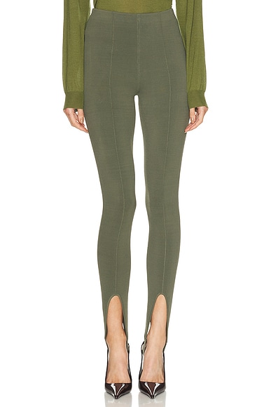 SEROYA Kelsey Stirrup Legging in Grove Green