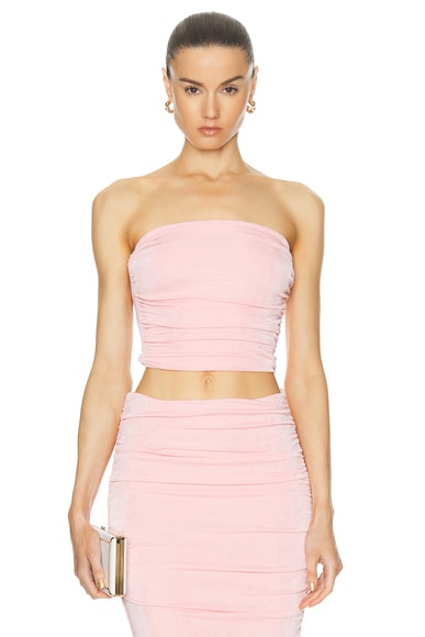 Penny Strapless Top in Pink