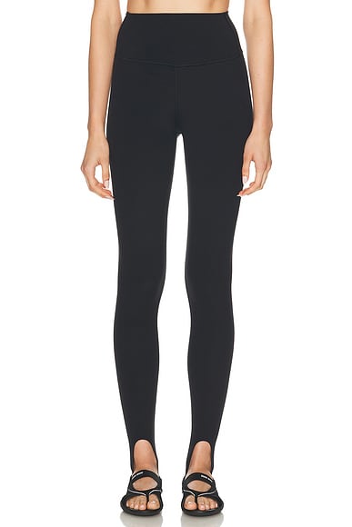 Splits59 River High Waist Airweight Stirrup Legging in Black