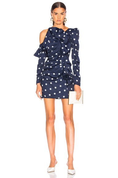 Self portrait 2025 star print dress