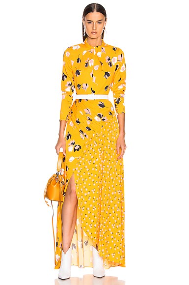 Self portrait floral twist neck mini dress store