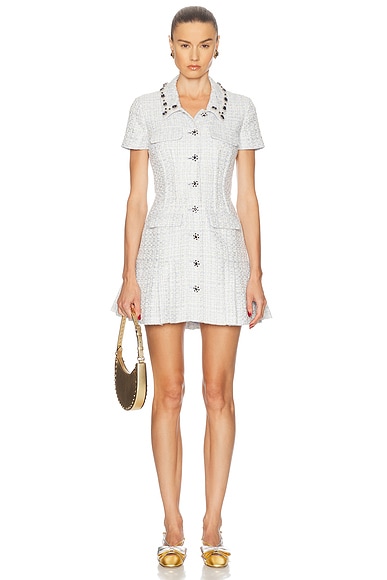 【にこる】Epoch Boucle Mini Dress SELF-PORTRAIT Boucle Mini Dress | Pickle