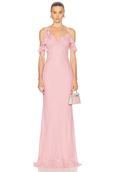 Aje Cordelia Corsetted Maxi Dress in Falling Florals | FWRD