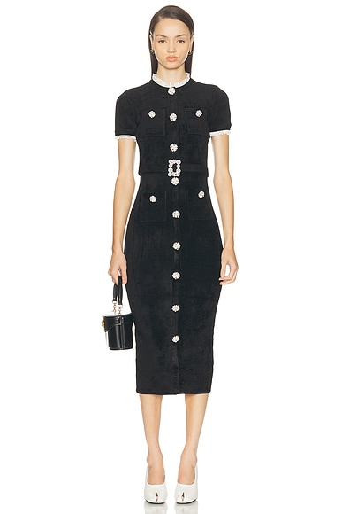 Chenille Knit Midi Dress