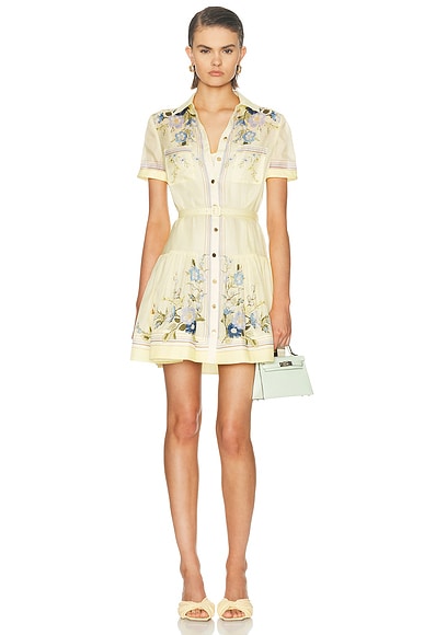 Floral Organza Mini Dress