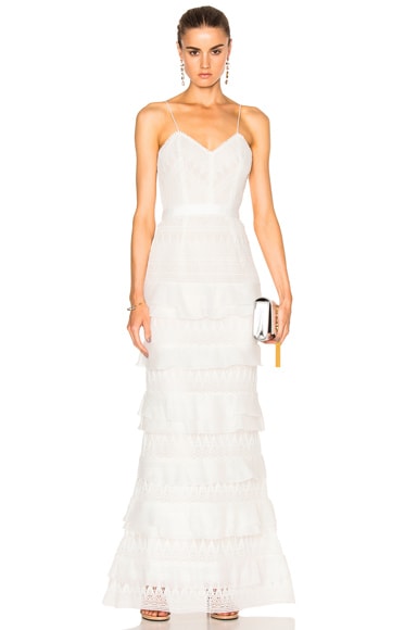 Nicholas tiered best sale lace dress