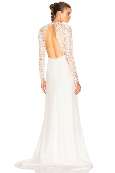 Eva Backless Silk Wedding Dress