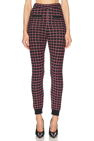 Check Knit Legging
