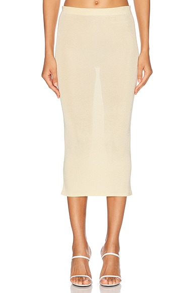 ワンピース SELF PORTRAIT Women Mid Skirts SS25 255XCHAMPAGNE Beige self-portrait Skirts | Summer 2025 Collection | FWRD