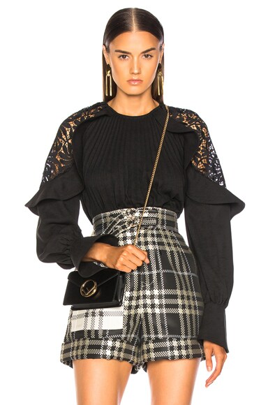 Lace Shoulder Top