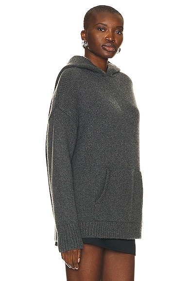 Shop Sprwmn Heavy Cashmere Oversized Hoodie In Flannel