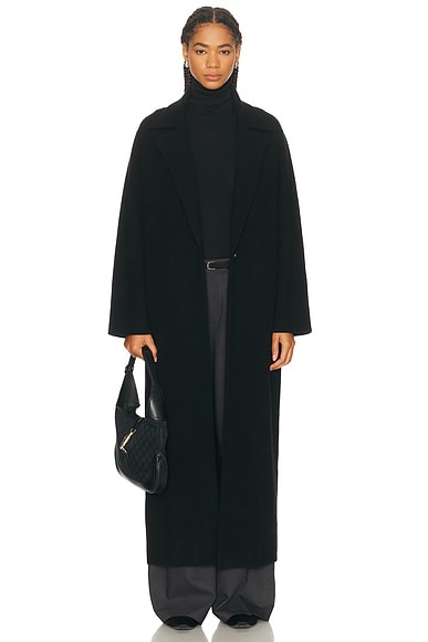 SPRWMN Classic Cashmere Coat in Black