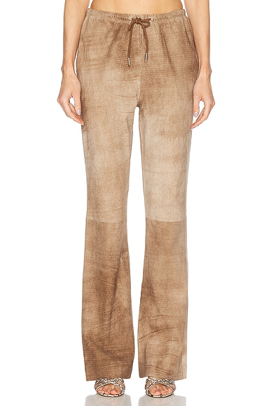 SPRWMN Drawstring Straight Pant in Sepia