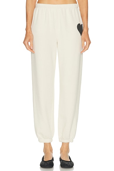 SPRWMN Heart Sweatpant in Vintage White
