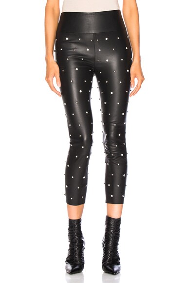 Swarovski Studded Capri Legging