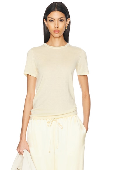 Miu Miu Short Sleeve Top in Topazio | FWRD