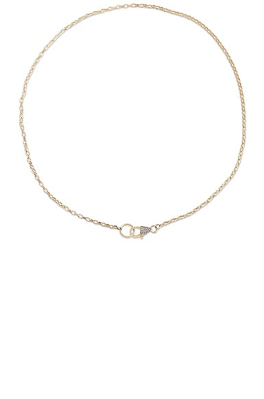 Luxe Diamond Chain Lariat Necklace