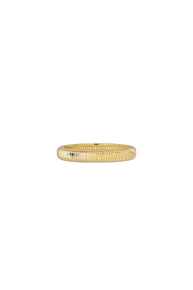STONE AND STRAND Bowie Band Ring in 14k Yellow Gold