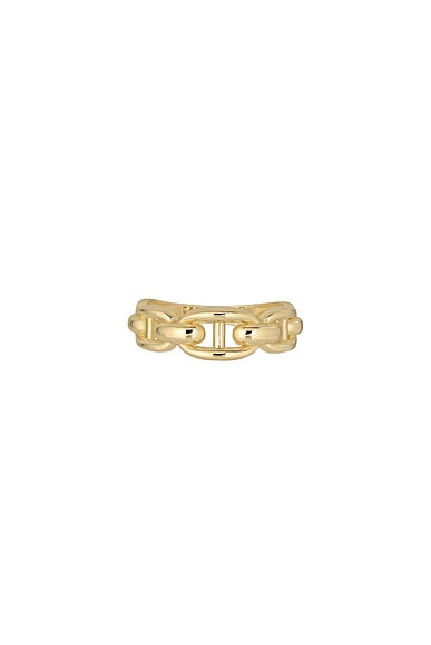 STONE AND STRAND Puffed Maritime Ring in 14k Yellow Gold
