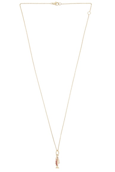 Gold Salmon Brunch Necklace