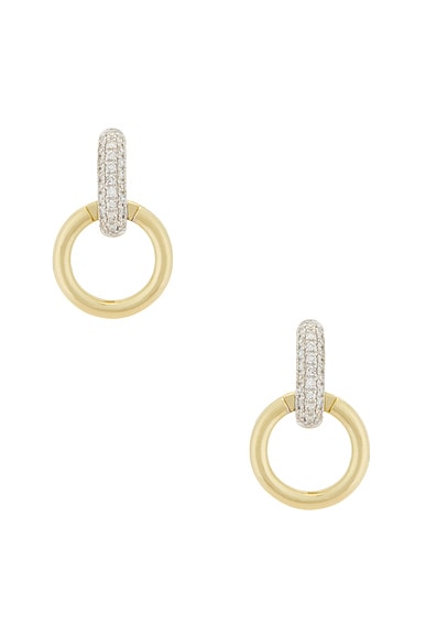 Diamond Horsebit Earrings