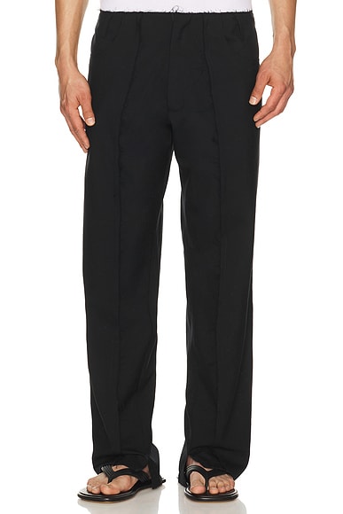 Spencer Badu Wool Trousers in Black