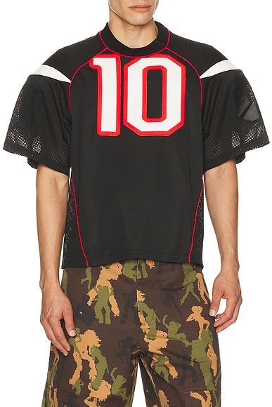 Spencer Badu Mesh Jersey in Black
