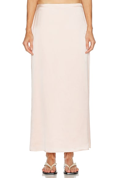 SRG Sutton Silk Skirt in Dusty Rose