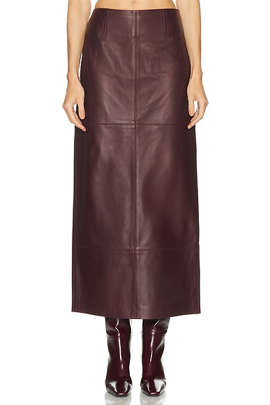 Mango Leather Skirt