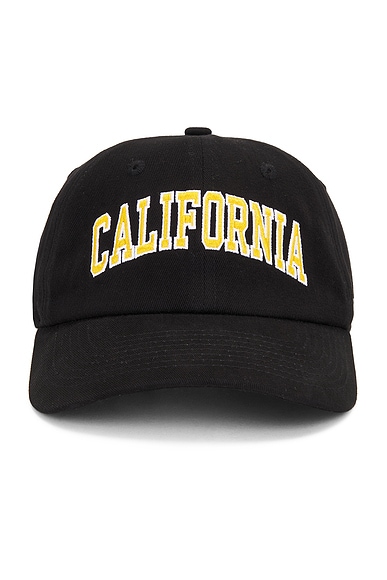 Shop Sporty And Rich California Embroidered Hat In Faded Black