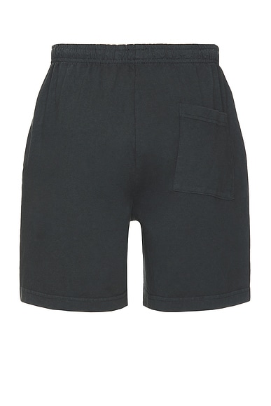 Shop Sporty And Rich California Gym Shorts In Faded Black
