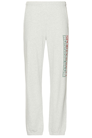 Sporty & Rich Finish Line Sweatpant in Heather Grey
