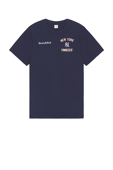 Sporty & Rich Home Run T-Shirt in Navy