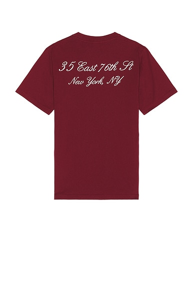 [RHUDE] ボルドーワイン 半袖Tシャツ Rhude - BORDEAUX WINE T-SHIRT | HBX - Globally Curated