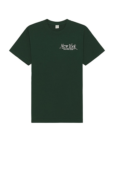 Sporty & Rich NY 94 T-Shirt in Forest