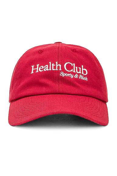 Sporty & Rich HEALTH CLUB ベースボールハット - Hibiscus & White | FWRD