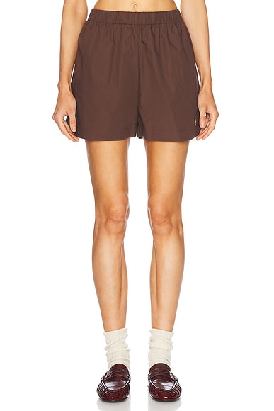 Sporty & Rich SRC Boxer Short in Chocolate