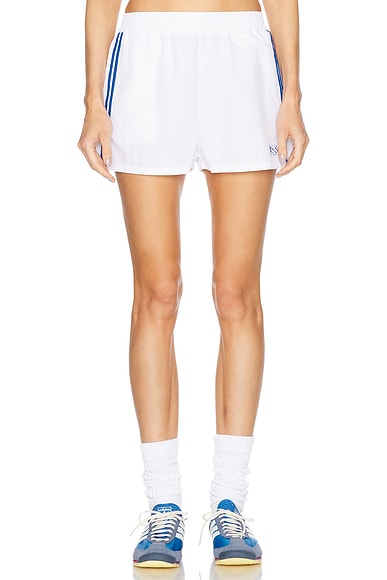 Sporty & Rich Runner Track Short in White