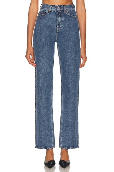 Sporty & Rich Wide Leg in Medium Blue