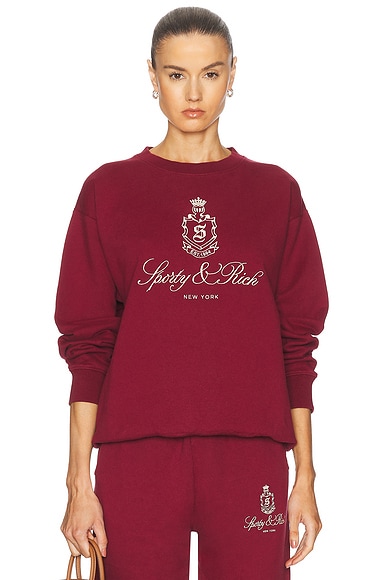 Vendome Embroidered Crewneck Sweater