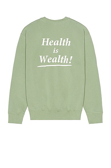 Health Is Wealth Crewneck Sweatshirt