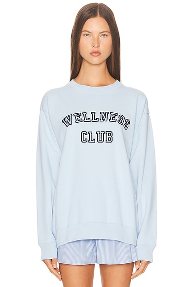 Wellness Club Flocked Crewneck Sweatshirt