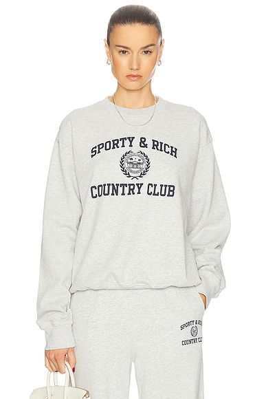 Varsity Crest Crewneck Sweater
