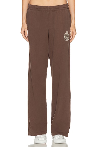 NY Crest Embroidered Wide Sweatpant