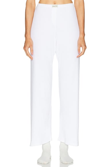 Signature Logo Ribbed House Pant