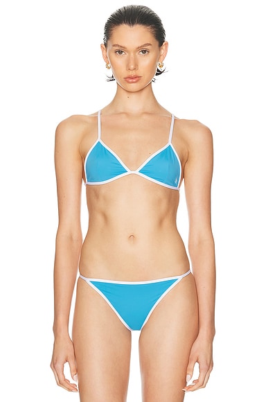 【関税込み】Louisa Ballou ブラック ミニリング ビキニ Mini Ring bikini top in black - Louisa Ballou | Mytheresa