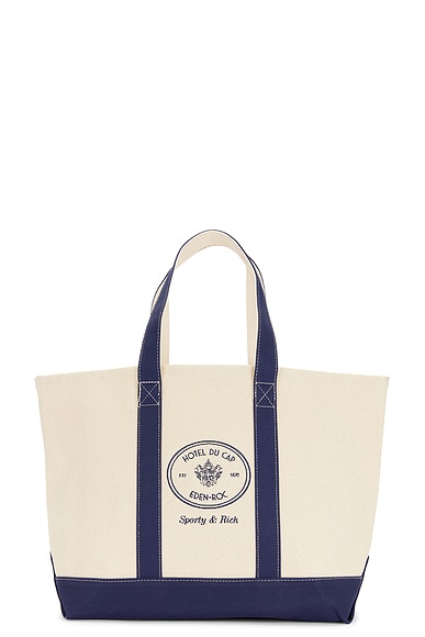 x Hotel Du Cap Eden Roc Eden Crest Two Tone Tote Bag