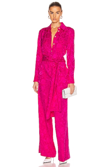 Staud new arrivals pink jumpsuit