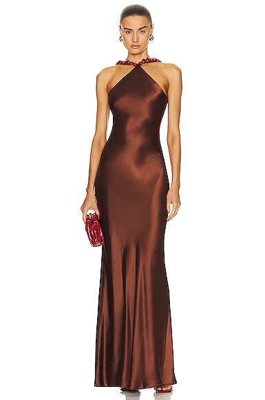 Staud Cadence Dress In Clove
